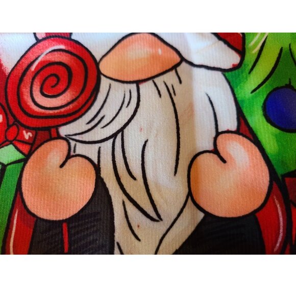 Christmas Throw Pillow Cover Soft Red Holiday Decorative Accent Case Gnome Decor - Picture 5 of 8